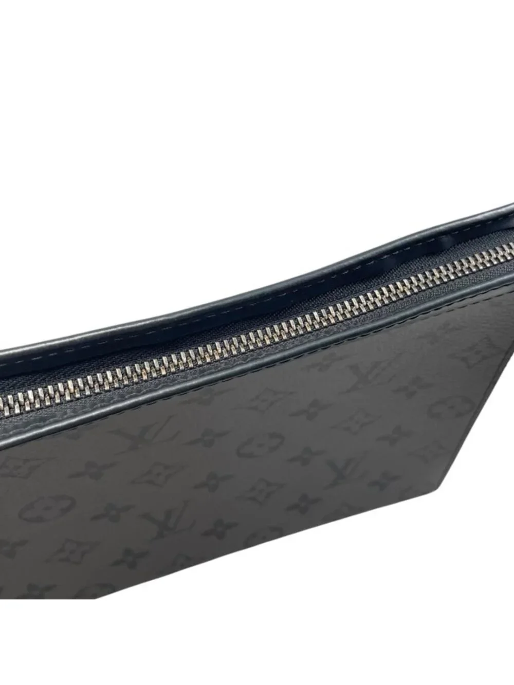 Louis Vuitton Clutch Pochette Voyage Monogram Eclipse Reverse Gray